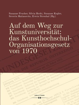 cover image of Auf dem Weg zur Kunstuniversität
